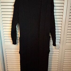 Amazon Essentials Women's Black Long Cardigan With Pockets